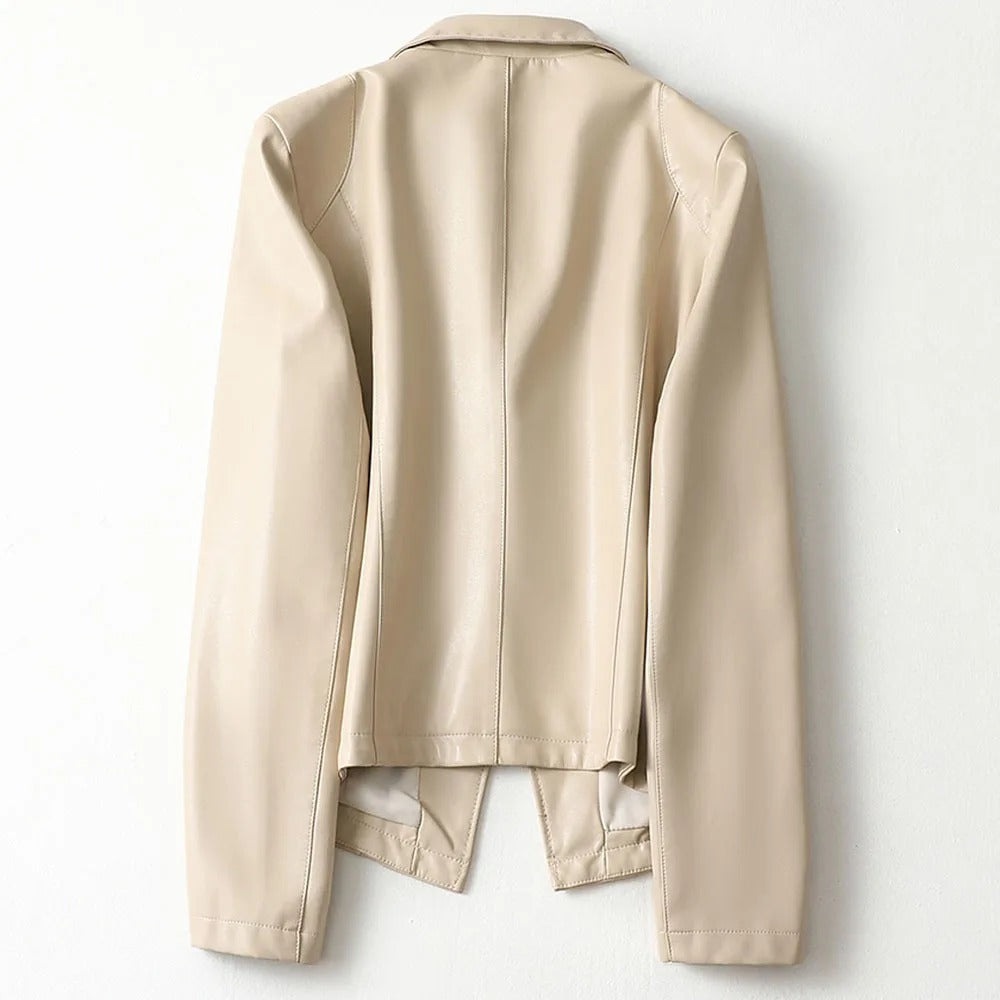 MIRAE LAMBSKIN BLAZER