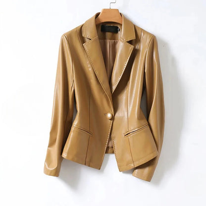 MIRAE LAMBSKIN BLAZER