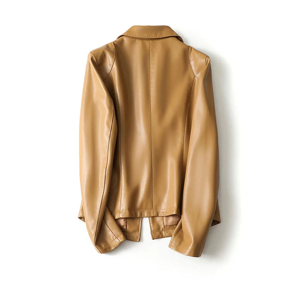 MIRAE LAMBSKIN BLAZER