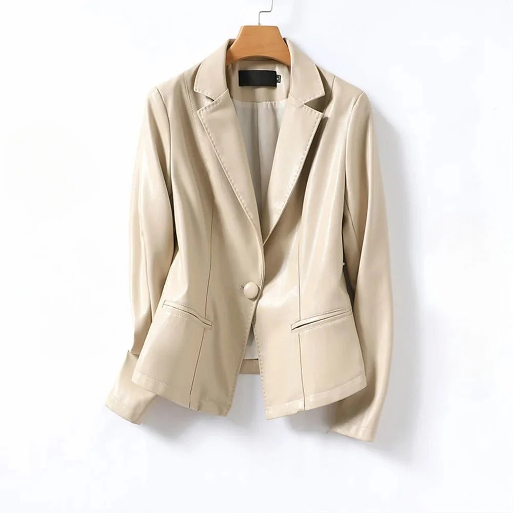 MIRAE LAMBSKIN BLAZER